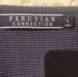 Peruvian Connection Gray Knit Sweater